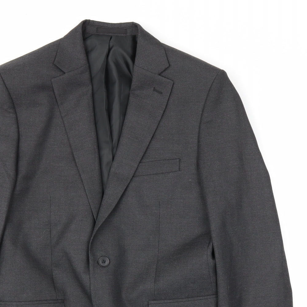 MOSS ESQ Mens Grey   Jacket Blazer Size L
