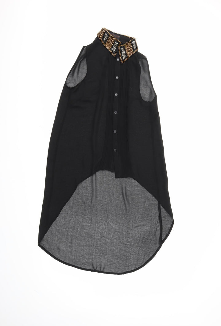 Atmosphere Womens Black   Basic Button-Up Size 6