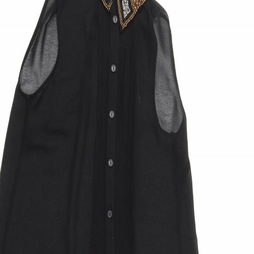 Atmosphere Womens Black   Basic Button-Up Size 6