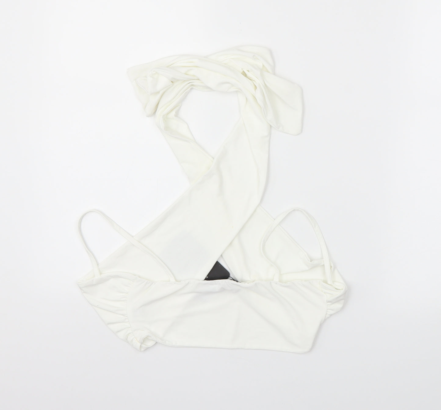PRETTYLITTLETHING Womens White   Cropped Blouse Size 8