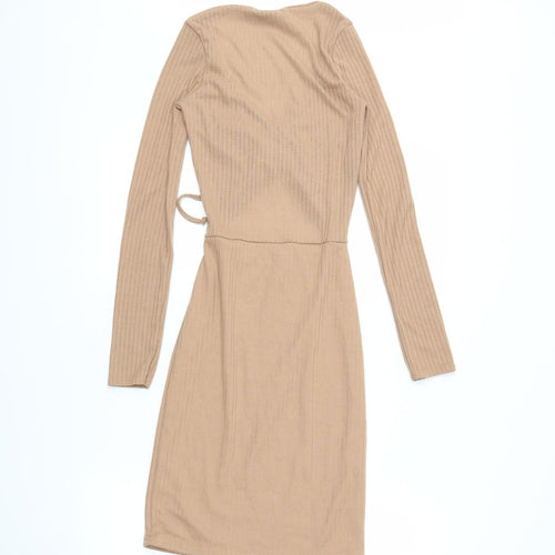 PRETTYLITTLETHING Womens Beige   Mini  Size 6