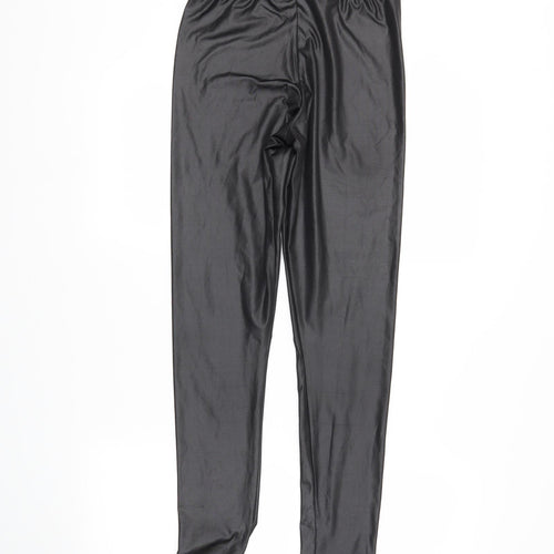 Boohoo Womens Black   Pedal Pusher Leggings Size 8 L26 in
