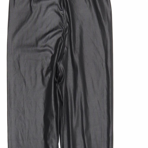 Boohoo Womens Black   Pedal Pusher Leggings Size 8 L26 in