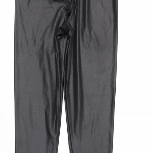 Boohoo Womens Black   Pedal Pusher Leggings Size 8 L26 in