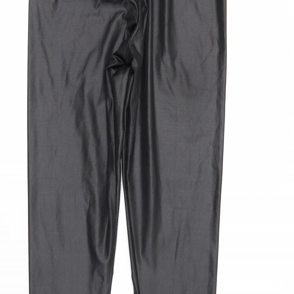 Boohoo Womens Black   Pedal Pusher Leggings Size 8 L26 in