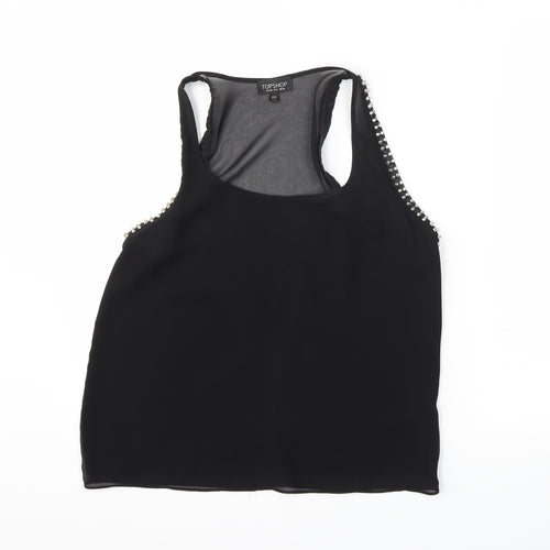 Topshop Womens Black   Basic Tank Size 10