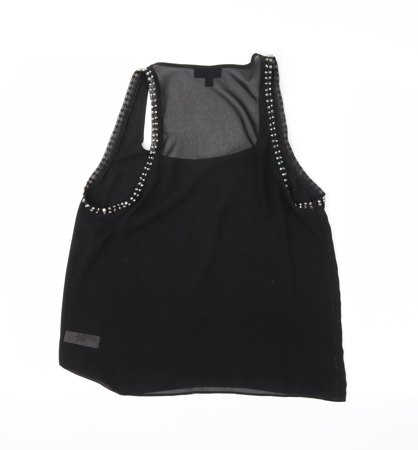 Topshop Womens Black   Basic Tank Size 10