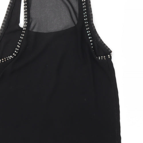 Topshop Womens Black   Basic Tank Size 10