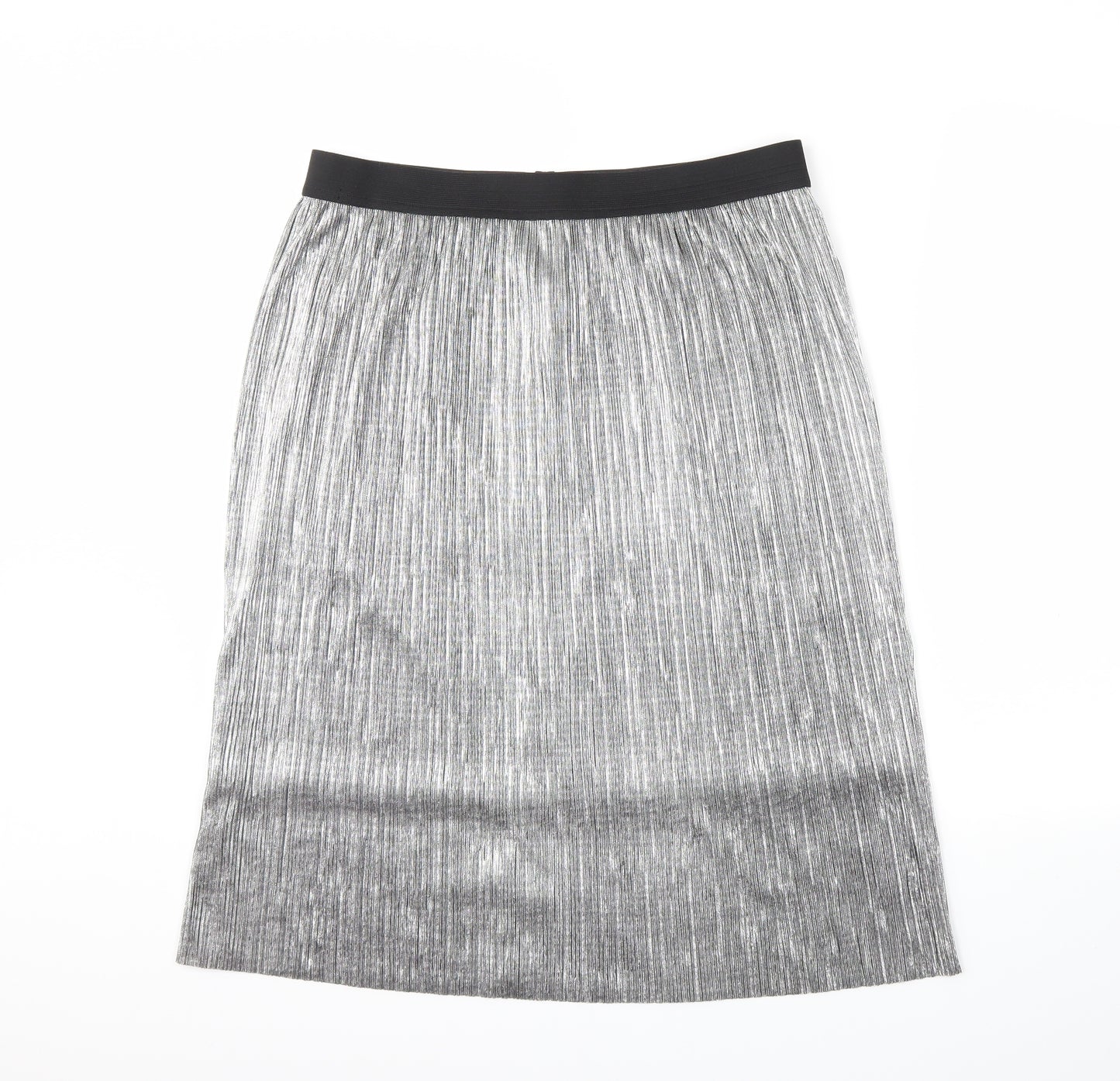 George Womens Silver   Swing Skirt Size 14