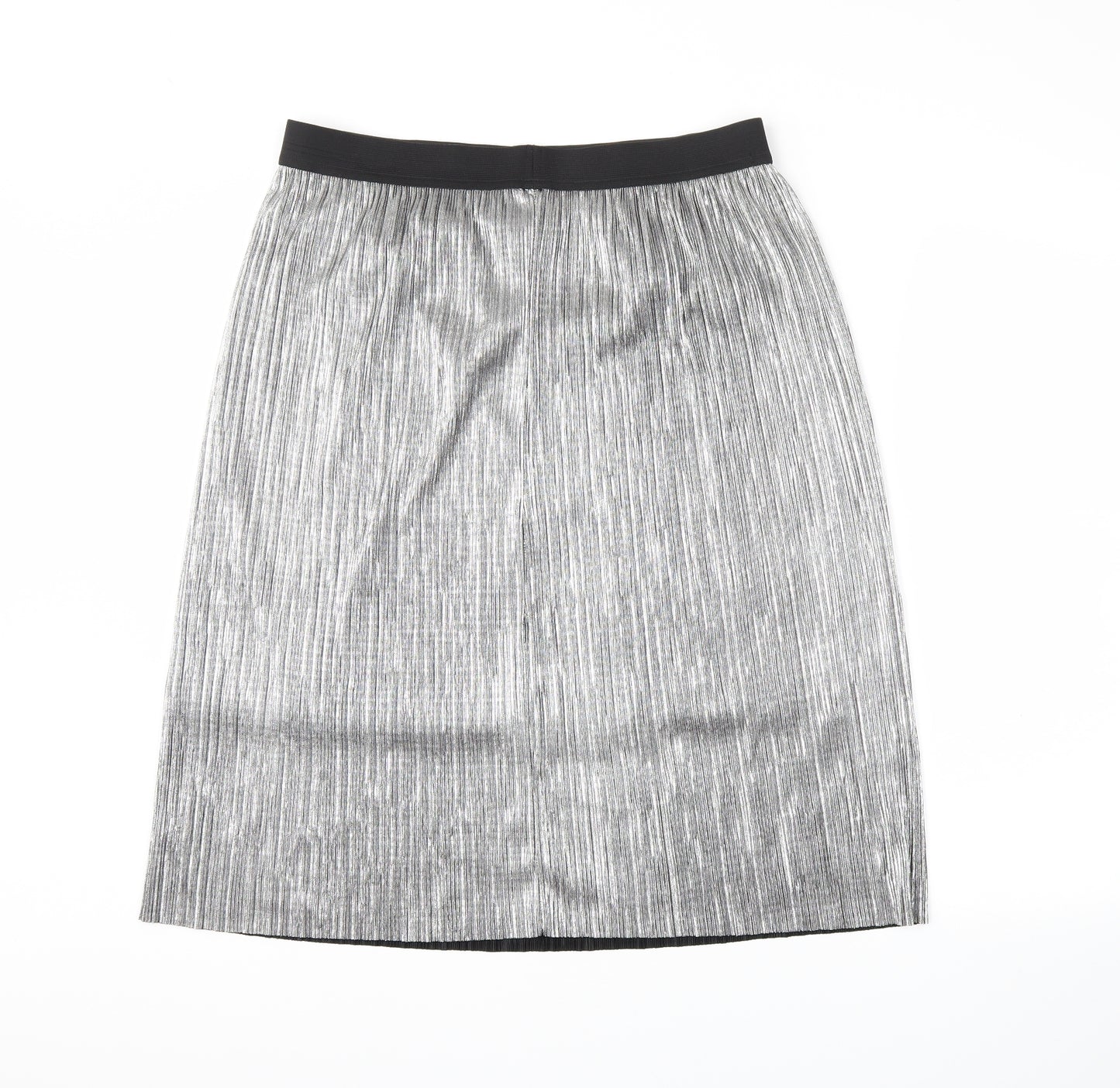 George Womens Silver   Swing Skirt Size 14