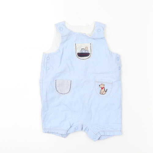 NEXT Boys Blue   Dungaree One-Piece Size 0-3 Months