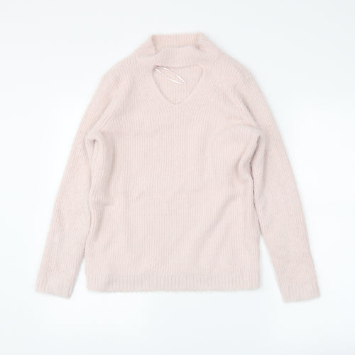 Peacocks Womens Pink   Pullover Jumper Size S