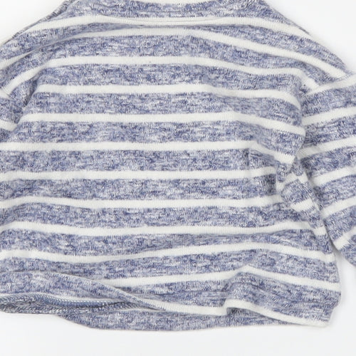 George Boys Blue Striped  Pullover Jumper Size 3-6 Months