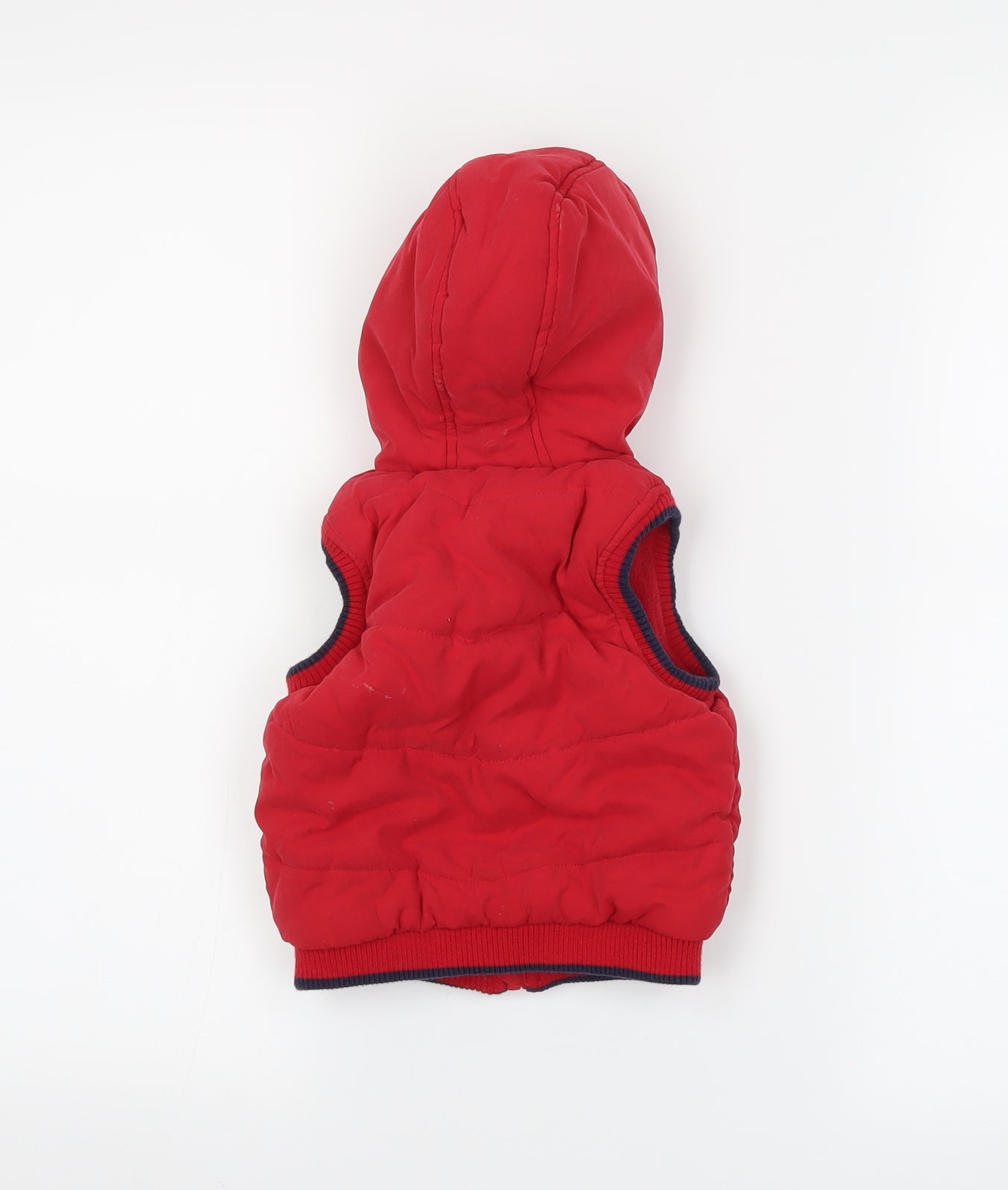 George Baby Red   Gilet Coat Size 6-9 Months