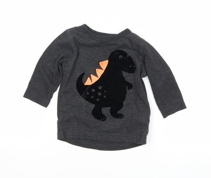 NEXT Boys Grey Basic T-Shirt Size 3-6 Months