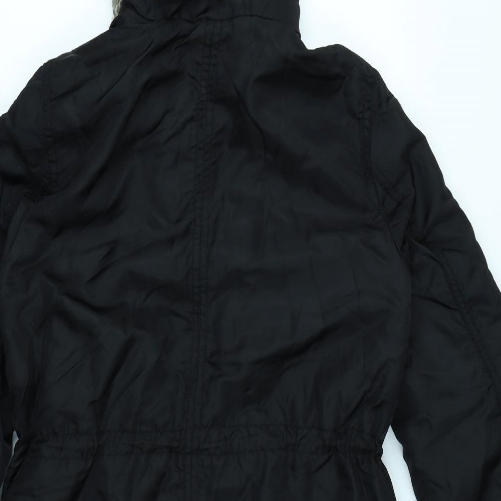 Divided Womens Black   Parka Coat Size 8