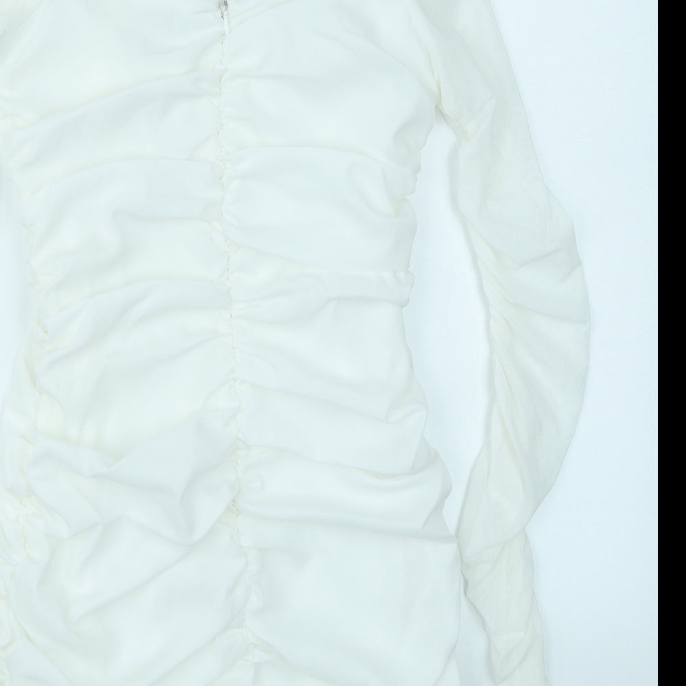 Oh Polly Womens White   Bodycon  Size 8