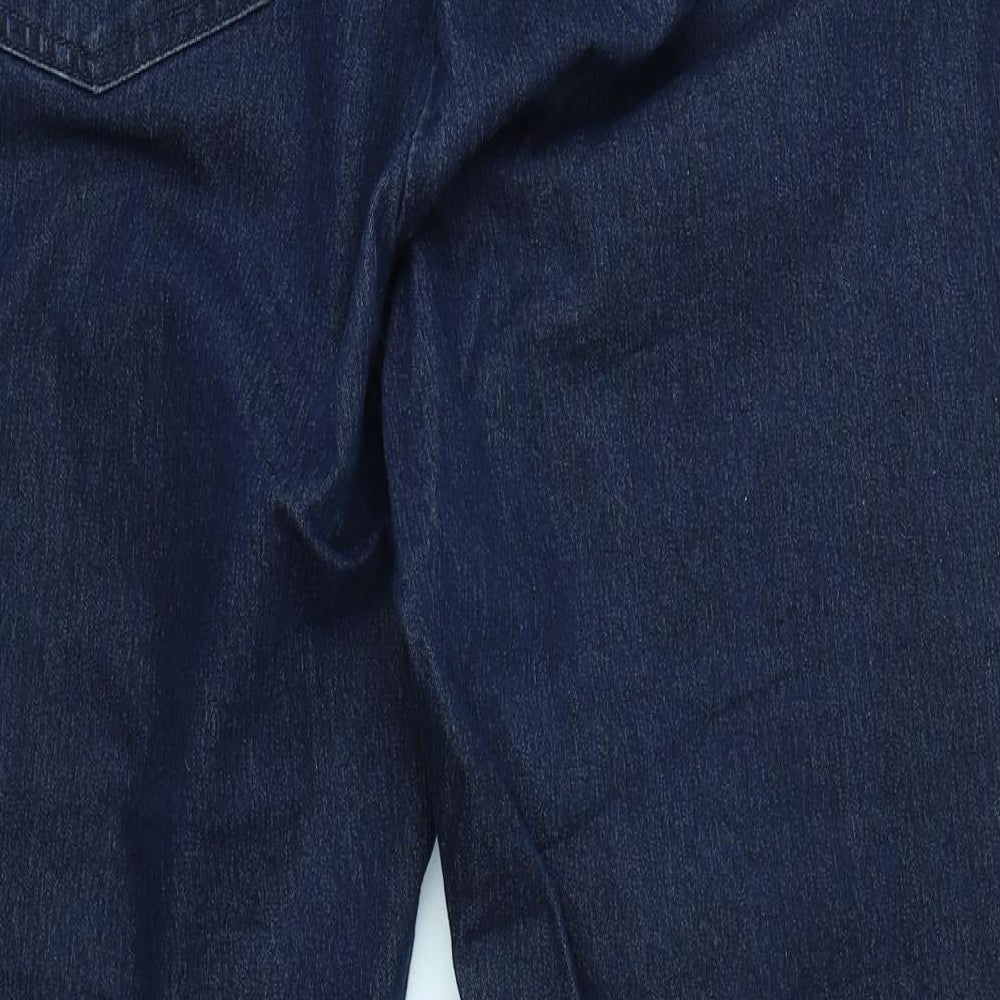 Denim Essentials Womens Blue  Denim Wide-Leg Jeans Size 22 L28 in