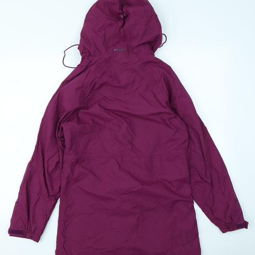 Outdoor Essentials Womens Purple   Rain Coat Coat Size 10