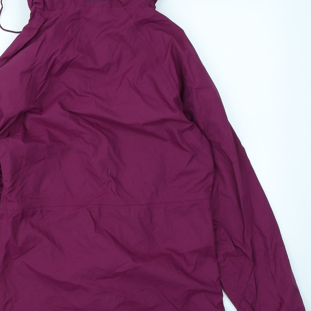 Outdoor Essentials Womens Purple   Rain Coat Coat Size 10