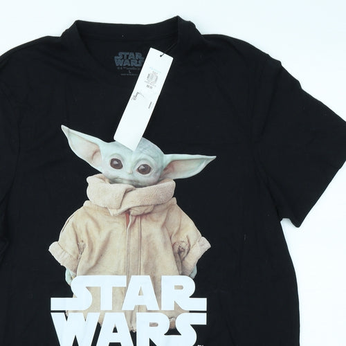Primark Mens Black    T-Shirt Size L  - Star Wars The Mandalorian