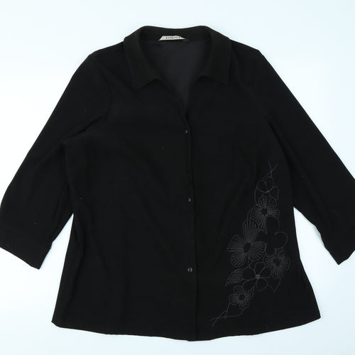 essence Womens Black   Jacket Blazer Size 20