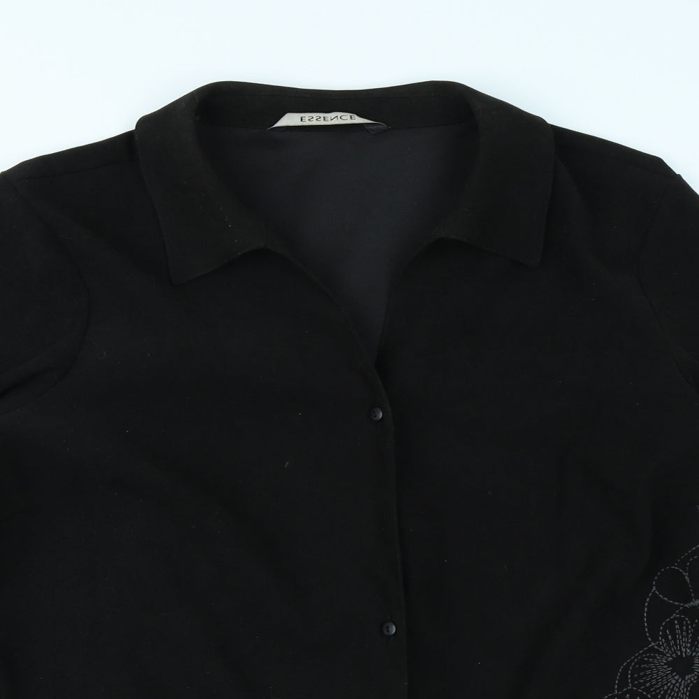 essence Womens Black   Jacket Blazer Size 20