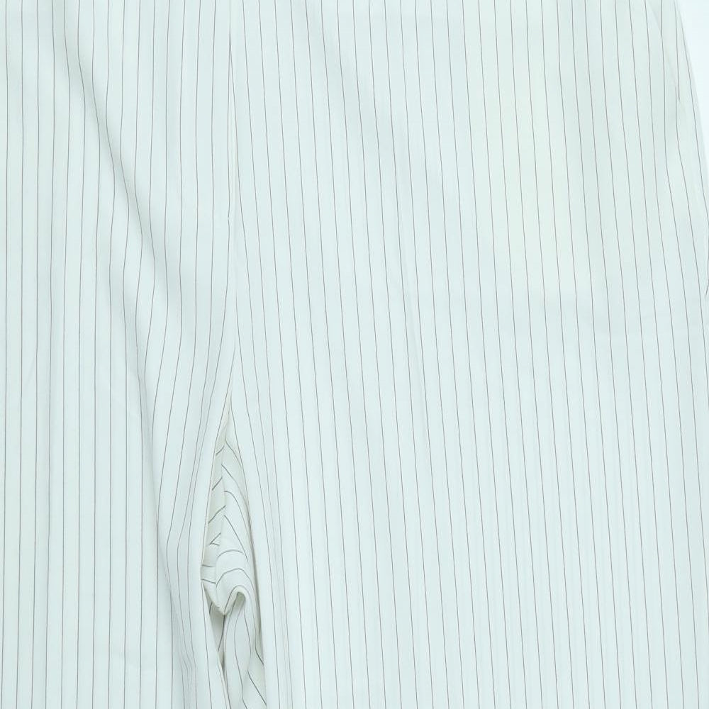 Anthology Womens White Striped  Trousers  Size 24 L28 in