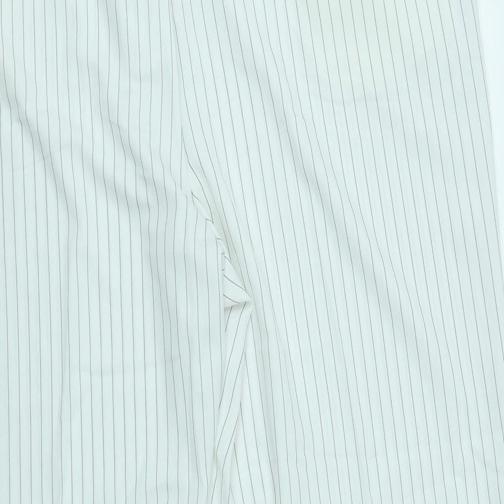 Anthology Womens White Striped  Trousers  Size 24 L28 in
