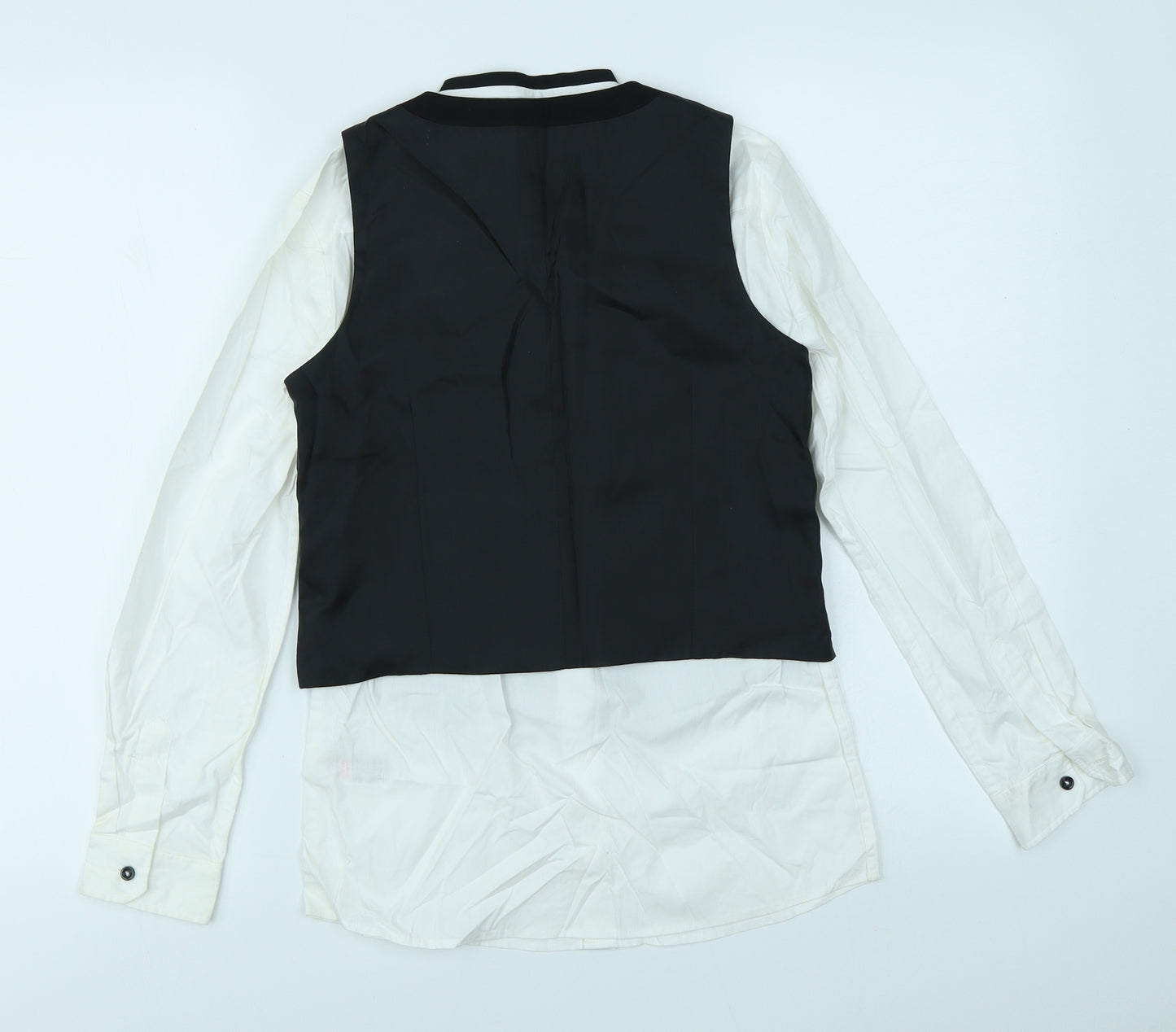 Autograph Boys Black   Basic Button-Up Size 10-11 Years  - 2 Part set, waistcoat