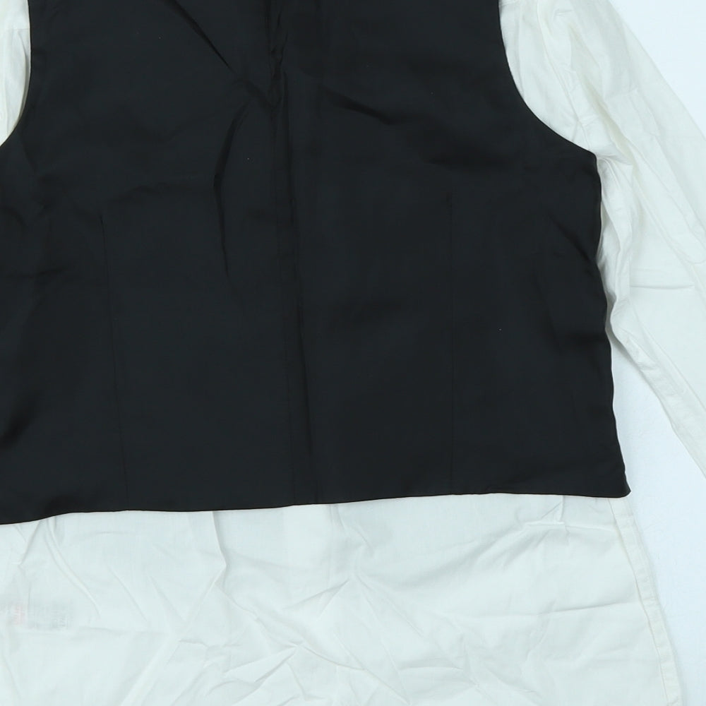 Autograph Boys Black   Basic Button-Up Size 10-11 Years  - 2 Part set, waistcoat