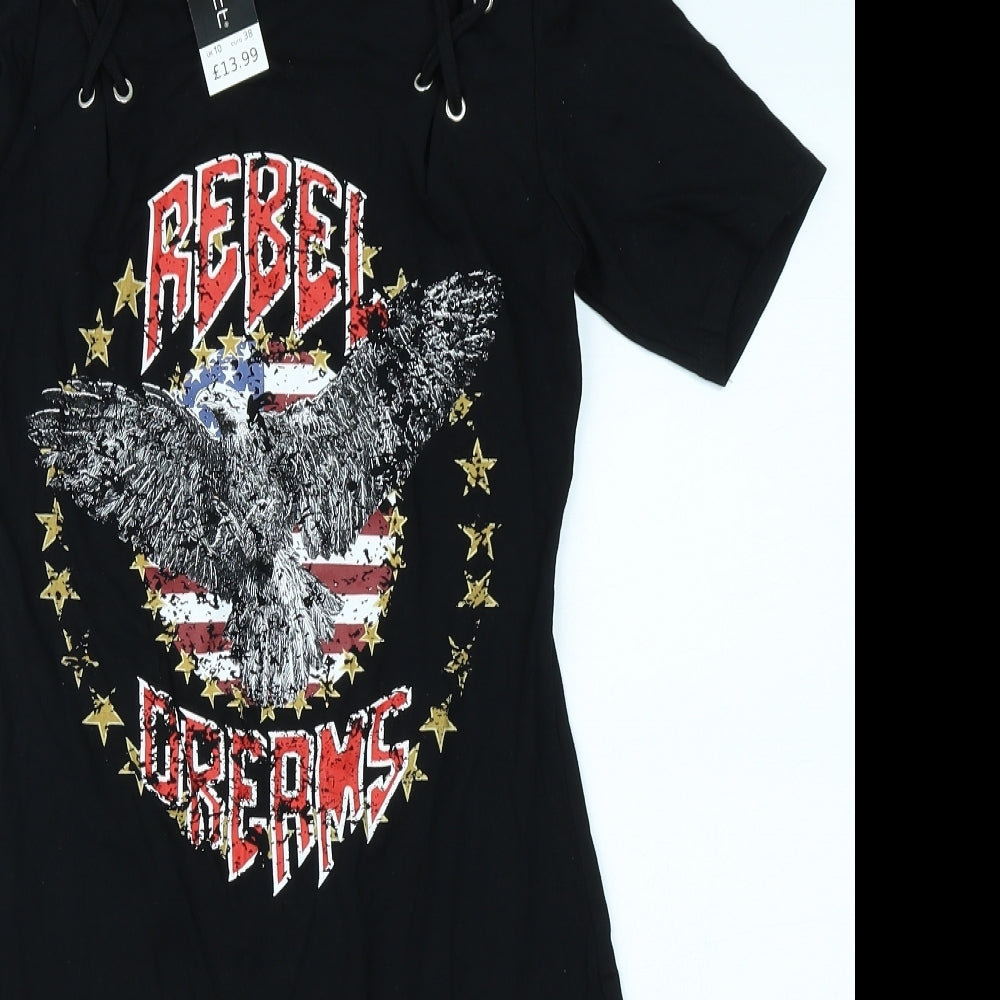 Select Womens Black   Bodycon  Size 10