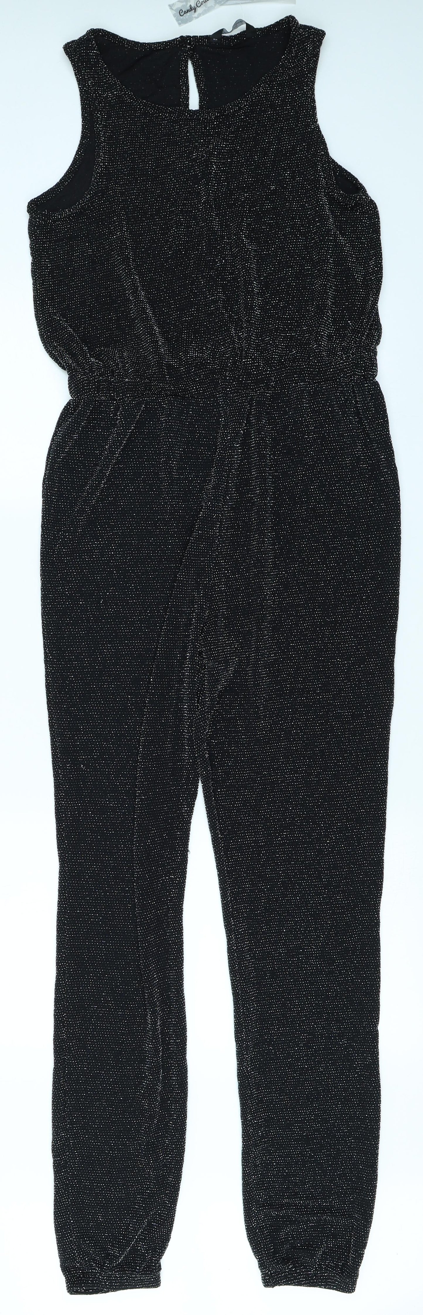 Candy Couture Girls Black   Jumpsuit One-Piece Size 14 Years