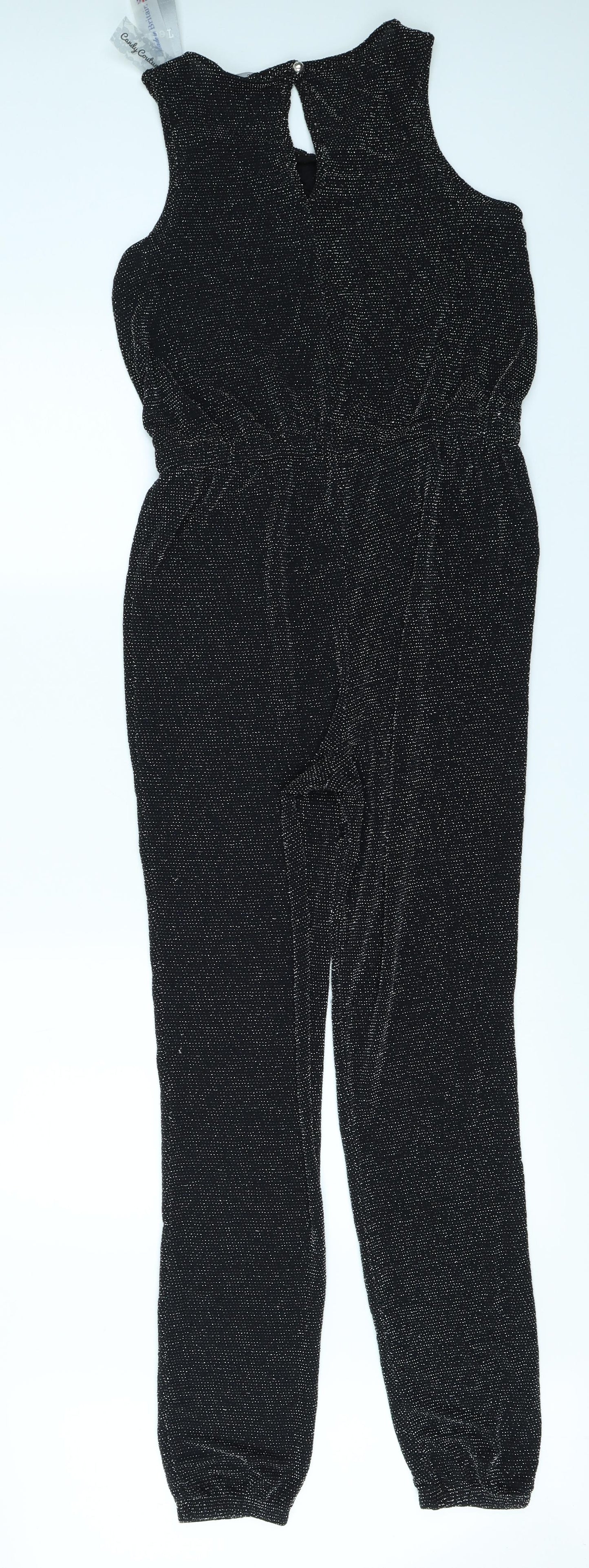 Candy Couture Girls Black   Jumpsuit One-Piece Size 14 Years