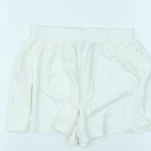 Matalan Girls White   Sweat Shorts Size 7 Years
