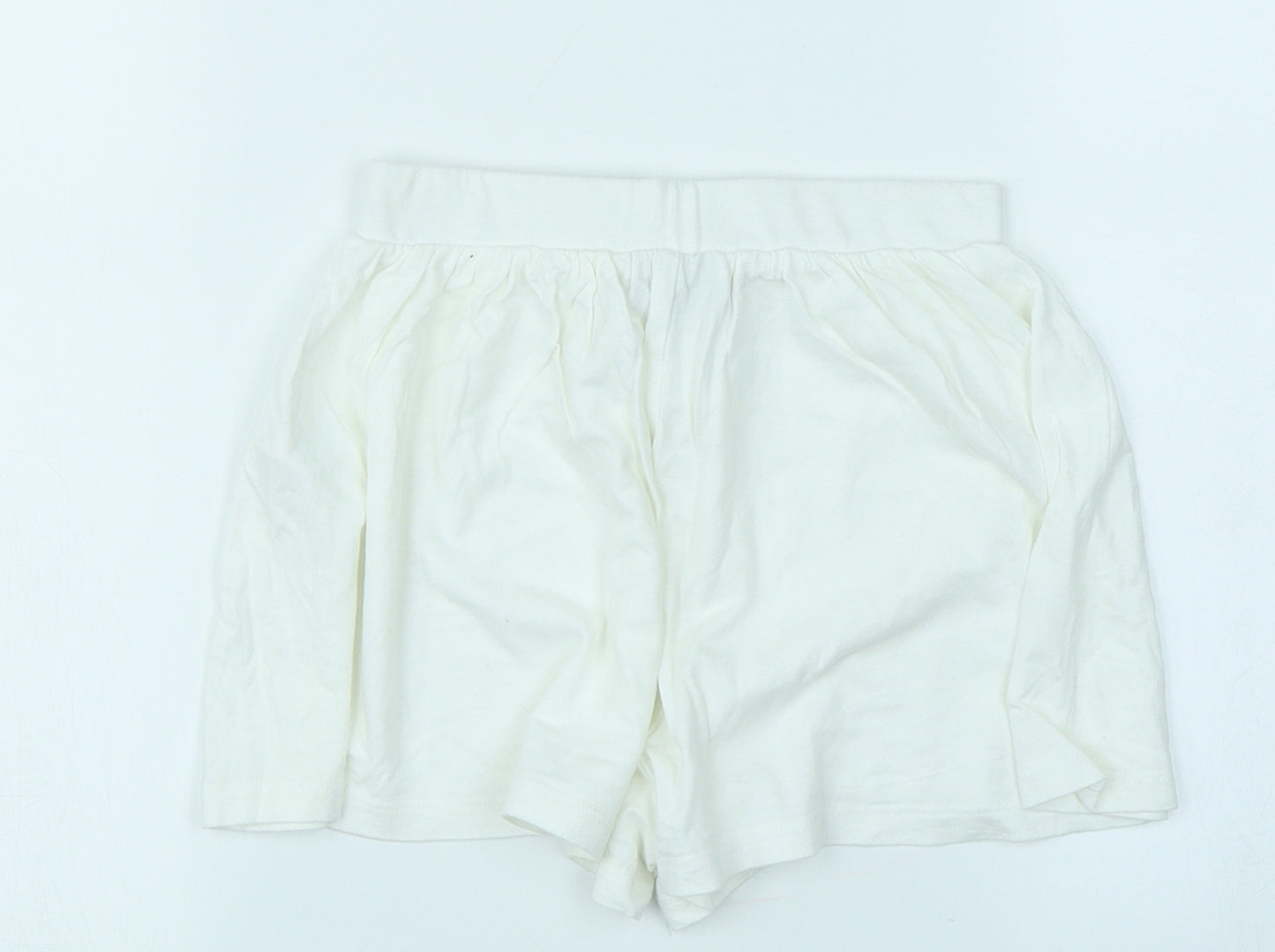 Matalan Girls White   Sweat Shorts Size 7 Years