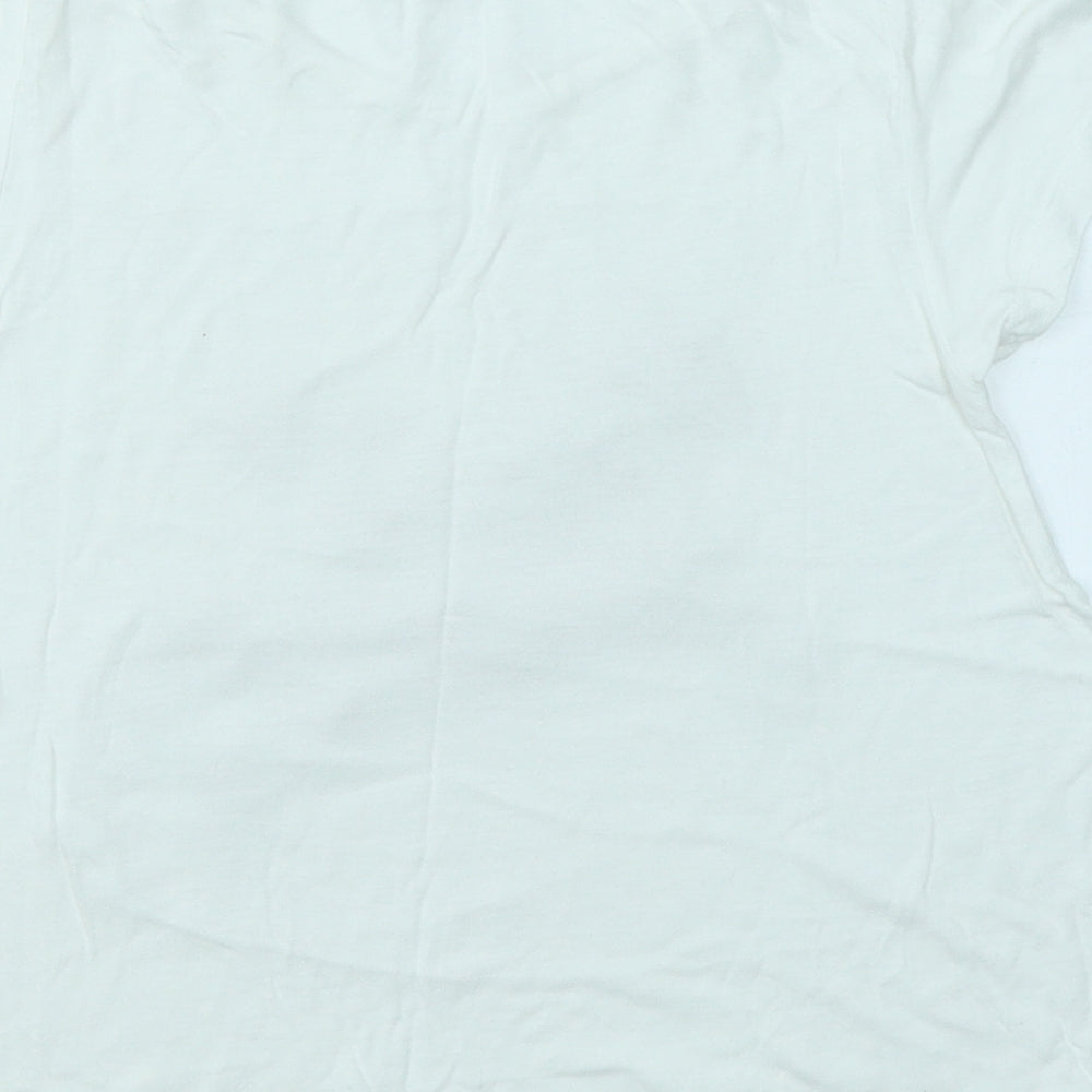 Young Dimension Girls White   Basic T-Shirt Size 6-7 Years