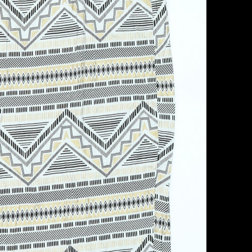 Atmosphere Womens Gold Geometric  Straight & Pencil Skirt Size 6
