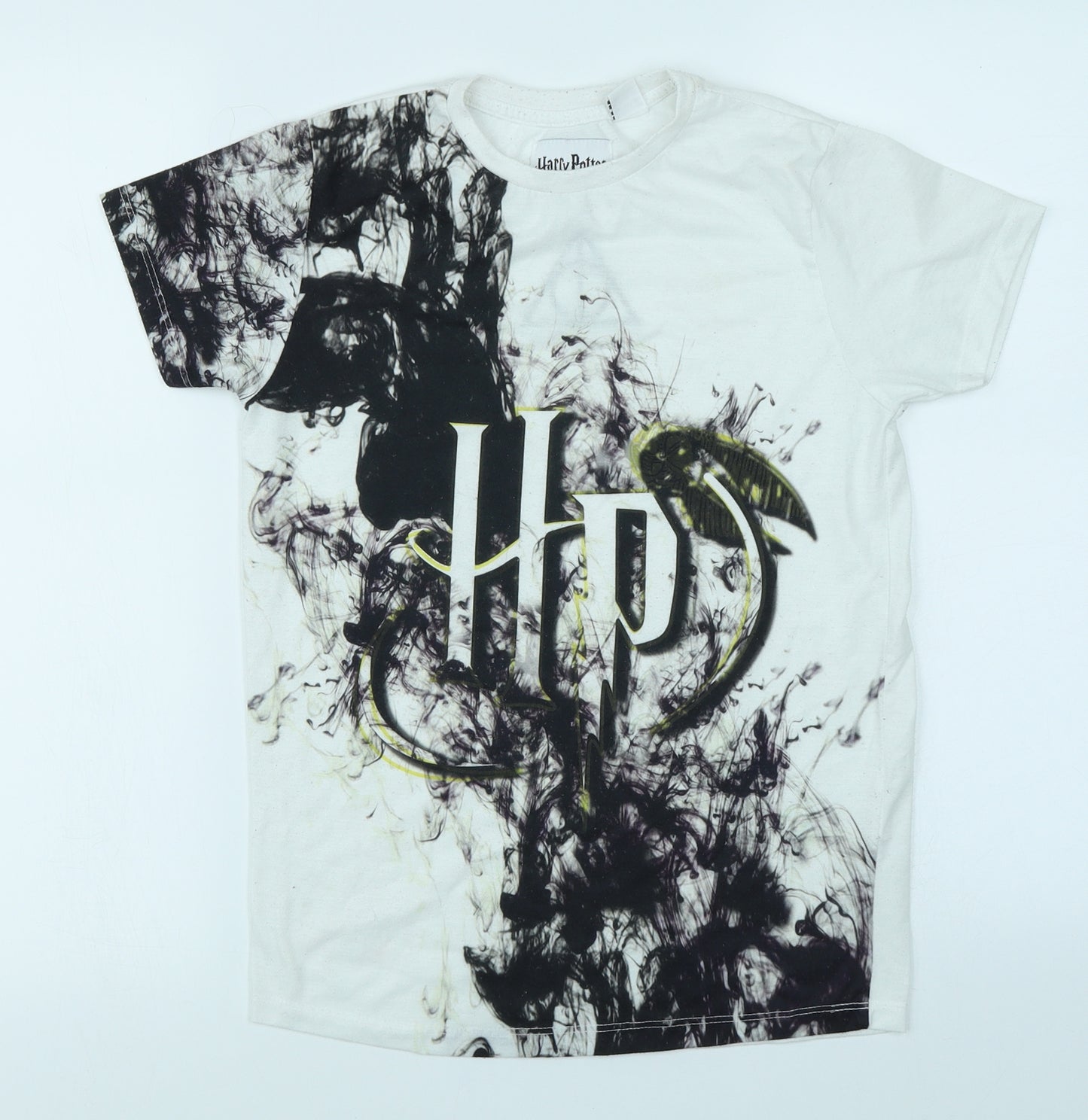 Primark Boys White   Basic T-Shirt Size 10-11 Years  - Harry potter