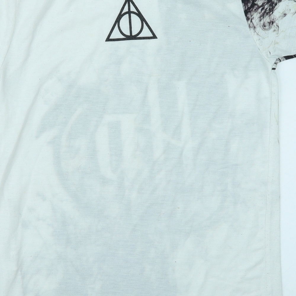 Primark Boys White   Basic T-Shirt Size 10-11 Years  - Harry potter