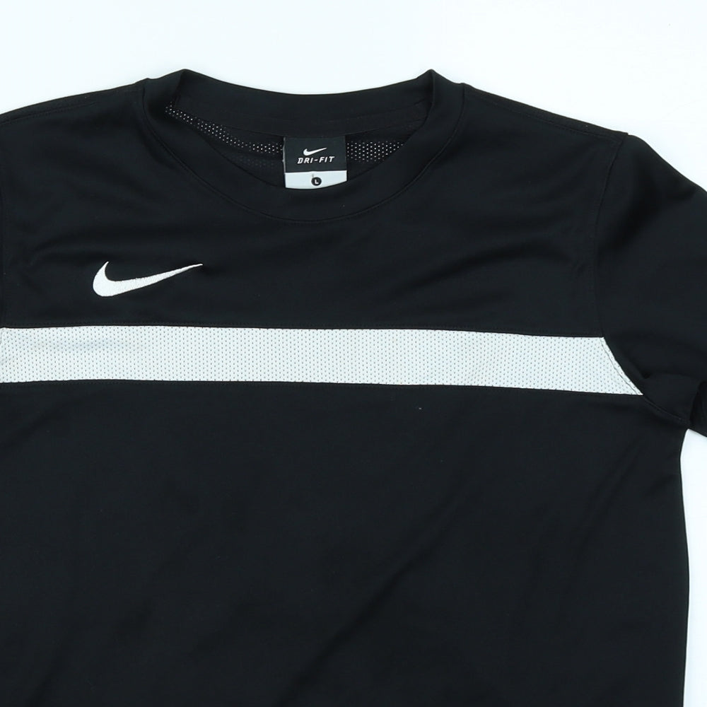 Nike Boys Black   Basic T-Shirt Size 12-13 Years  - Dri-fit