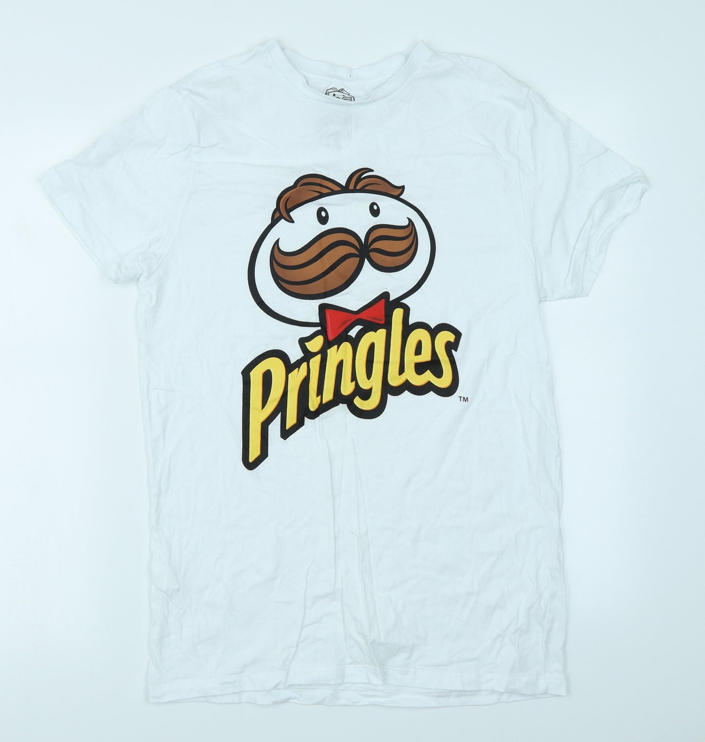 Primark Mens White    T-Shirt Size M  - Pringles