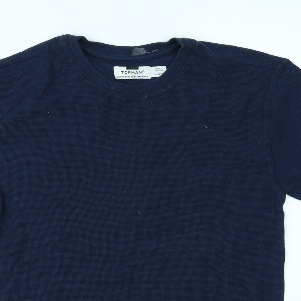 Topman Mens Blue    T-Shirt Size XS