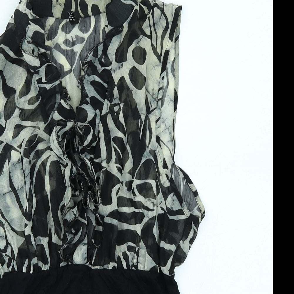 Amisu Womens Black   Basic Blouse Size L