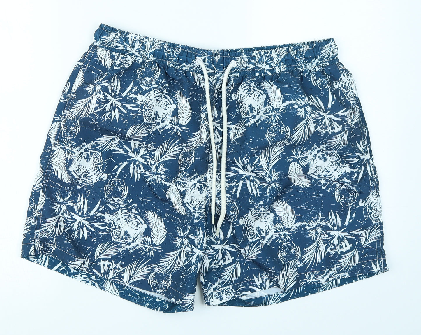 Cedar Wood State Mens Blue Floral  Athletic Shorts Size L
