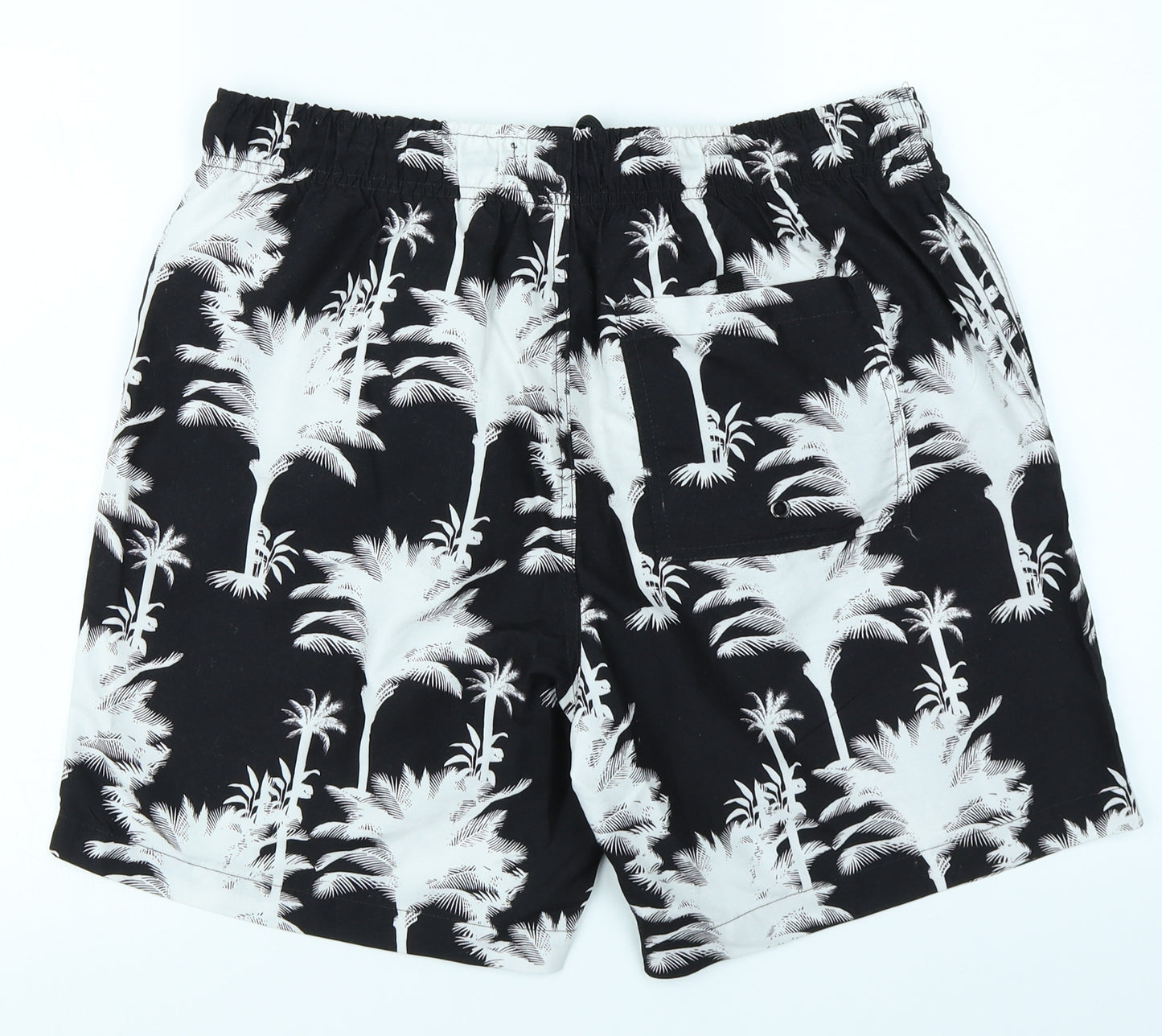 Peacocks Mens Black Floral  Cargo Shorts Size L