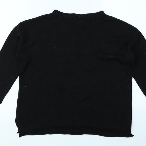 Papaya Womens Black   Pullover Jumper Size S