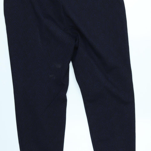 George Womens Blue Herringbone  Trousers  Size 18 L24 in