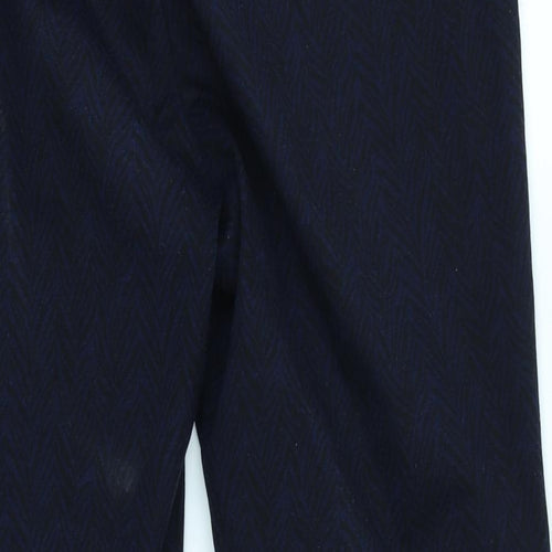 George Womens Blue Herringbone  Trousers  Size 18 L24 in