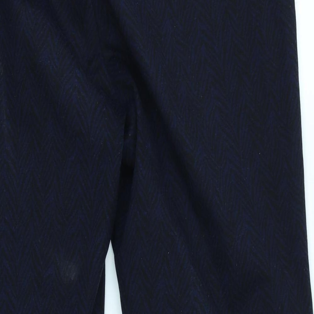 George Womens Blue Herringbone  Trousers  Size 18 L24 in